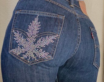 levis rhinestone jeans