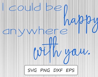 Anywhere With You - Etsy