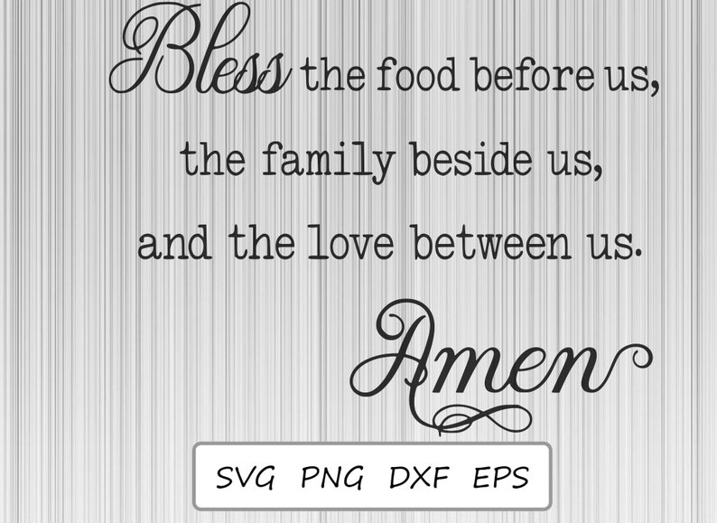 Bless the Food Before Us SVG PNG Cut File for Cricut | Etsy