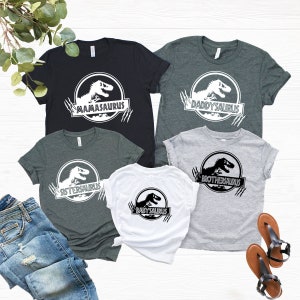 Dinosaur Family Shirts Saurus Shirtscustom Family Matching | Etsy
