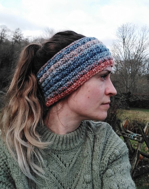 Beautiful Cosy and Unique Hand Knit Wool Headbands Ear Warmers Variety of Colours and Styles Available Etsy UK