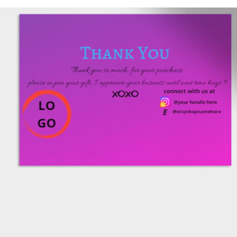 Thank You for Downloading - Etsy
