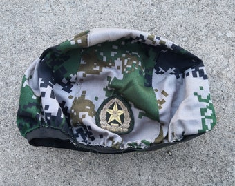 Surplus Chinese PLA Military Ground Force universal camo PASGT type helmet cover