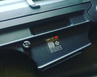 QBZ-97 Real Sword UID airsoft and cosplay Sticker