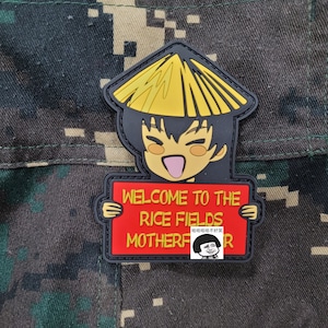 Far East Tactical 'Welcome to the Rice Field' airsoft and cosplay morale patch