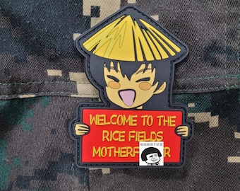Far East Tactical 'Welcome to the Rice Field' airsoft and cosplay morale patch