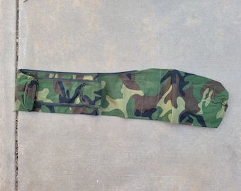Surplus Chinese Military 'Type 99' PLA Ground Force 90s-era woodland airsoft and cosplay Canvas Case.