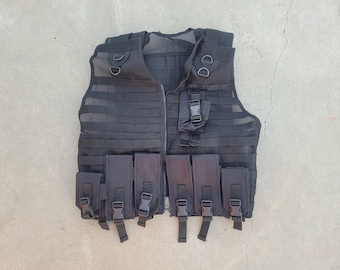 Surplus Turkish Military Black SWAT LBV (Load Bearing Vest) for airsoft and cosplay