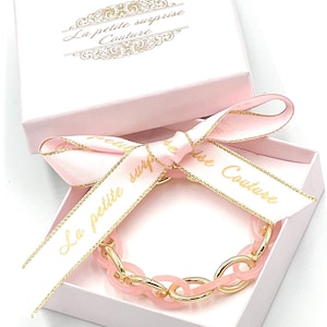 Gliederarmband Chunky Ketten Armband Gold Rosé Oval Geschenk