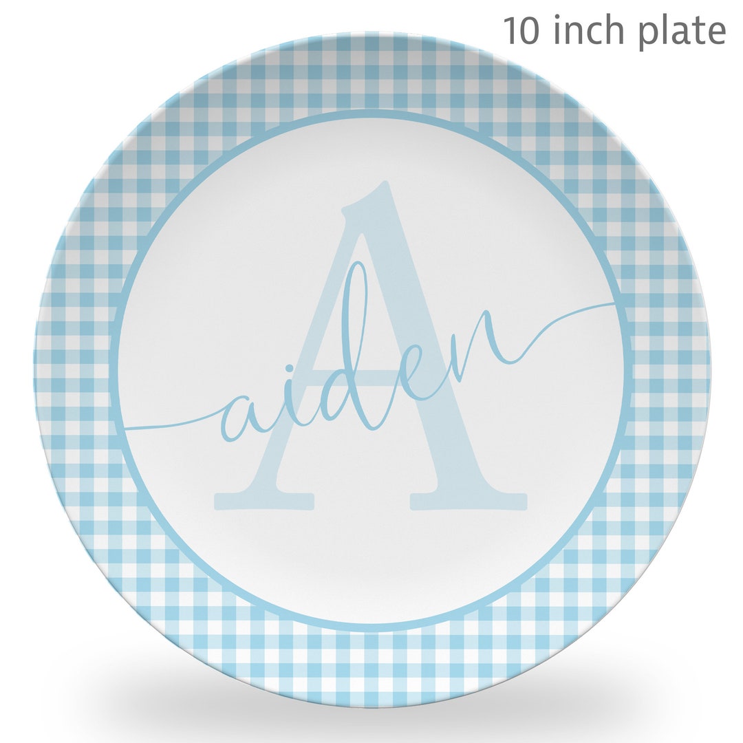 Letter Plate Name and Initial Personalized Plate With Name Etsy