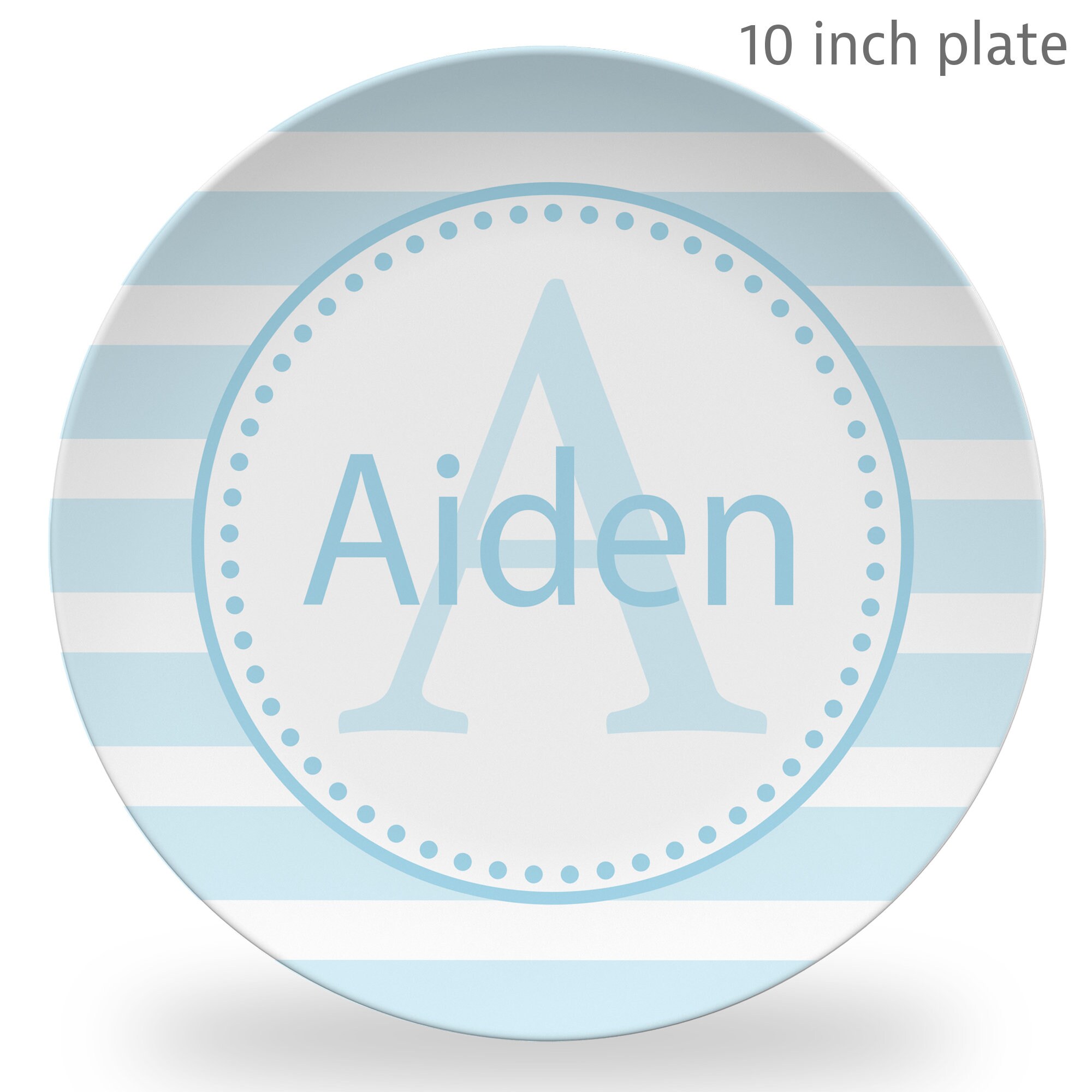 Boy Name Plate Personalized Name Plate in Blue Baby Name Etsy