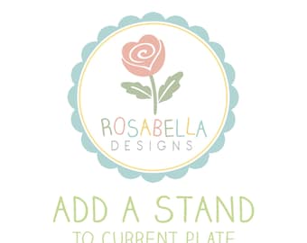 Add a Display Stand to Your Plate or Platter Order