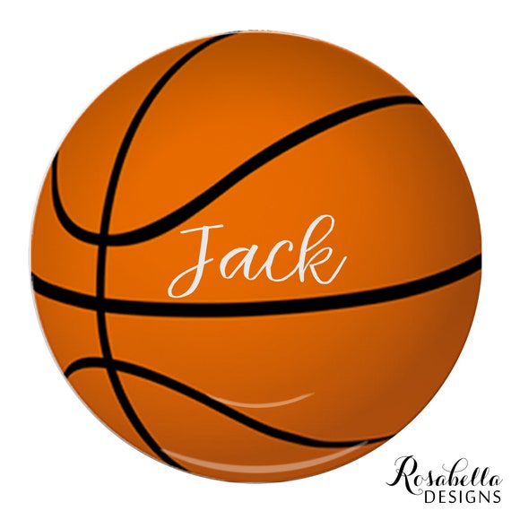 Basketball Name plate Keepsake or daily use plate mug Etsy