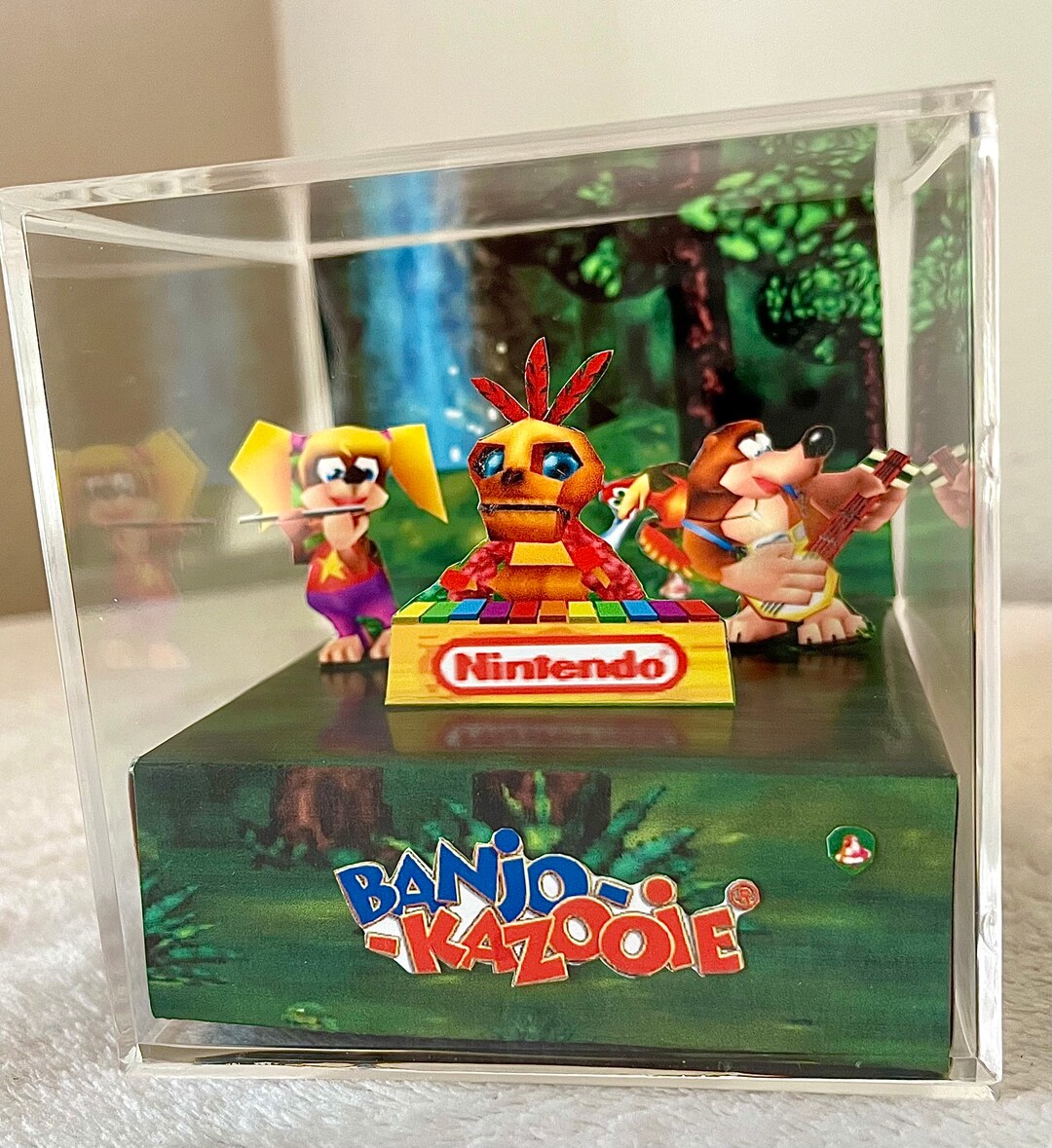 Banjo Kazooie Diorama Cube Etsy