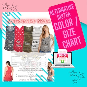Tamaño / Carta de colores Alternativa 1927EA Tank top Descarga digital