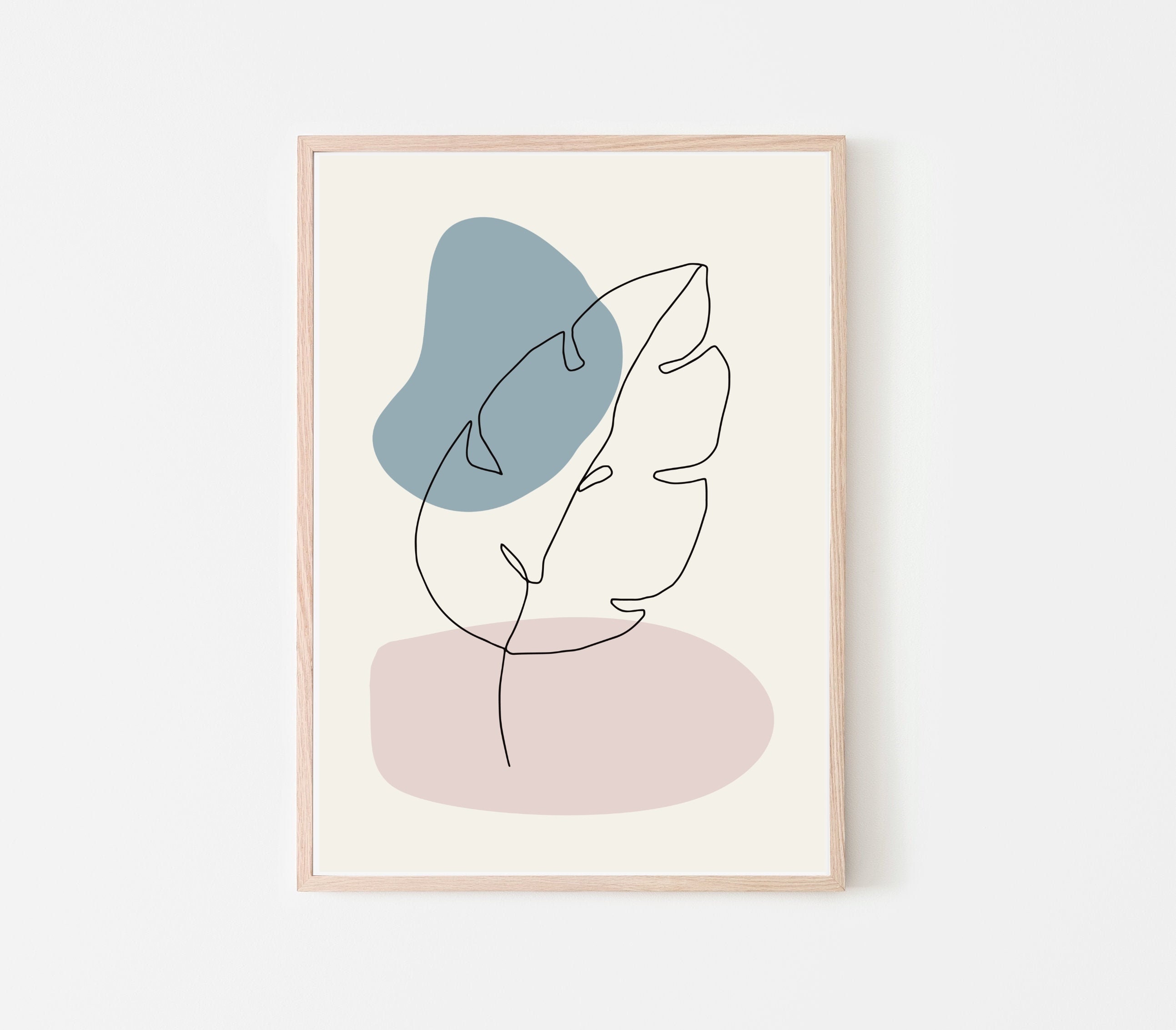 Abstract Leaf Print 3 Leaf Print Leaf Art Abstract Print Etsy UK