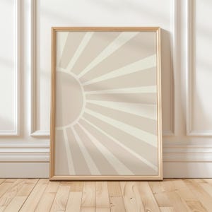 Sandy Sunshine Print, Art Print, Sunshine Print, Abstract Print, Abstract Wall Art, Minimalist Print, Bedroom Wall Art, Neutral Print