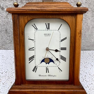 Vintage Seiko Westminster Whittington Wood Mantel Clock - Etsy UK