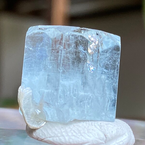 Aquamarine Full Termination High-Grade Crystal with Mica Blade