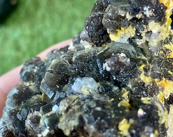 Erongo Fluorite encasing Schorl Tourmaline - High Grade