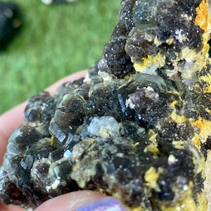 Erongo Fluorite encasing Schorl Tourmaline - High Grade