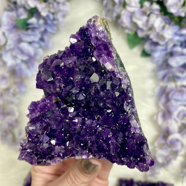 Amethyst Cut Base Geode from Uruguay - Emotional Balance and Spiritual Protection