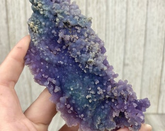 Grape Agate Cluster | Botryoidal Purple Chalcedony