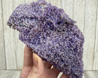 Grape Agate Cluster | Botryoidal Purple Chalcedony