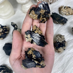 Mixed Raw Specimen from Malawi | Feldspar, Aegirine, Smoky Quartz