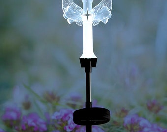 Solar Wing Cross Solar Stake Light