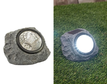 Set of 2 Solar Rock Spot Lights