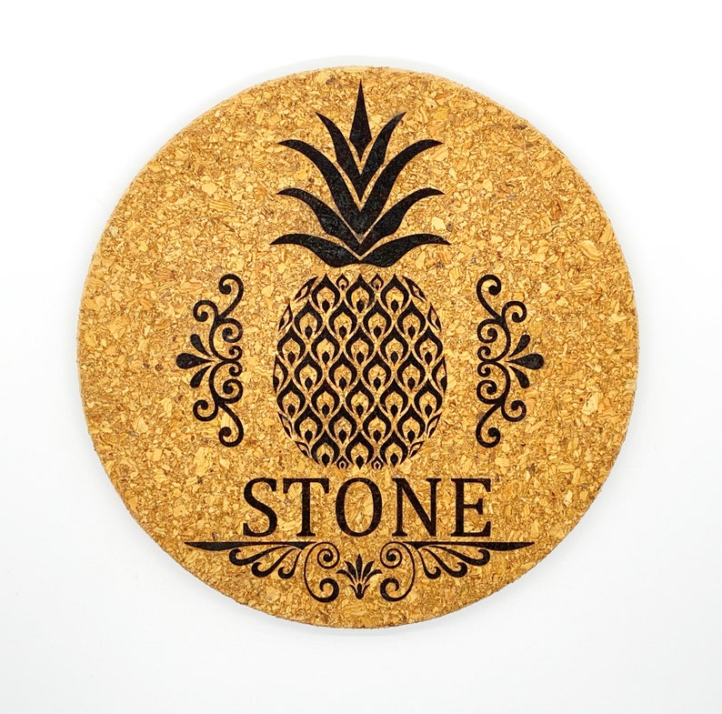 Custom Cork Trivet Personalized Hot Pad Engraved Cork Etsy