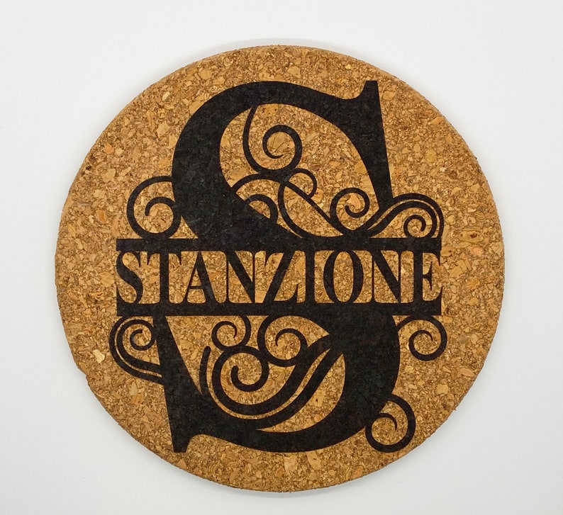 Custom Cork Trivet Personalized Hot Pad Engraved Cork Etsy