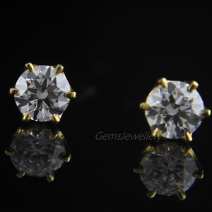 Lab Grown Diamond Stud Earrings, Diamond Engagement Studs, Diamond Wedding Earrings,  Birthday Gifts For Everyday Use.