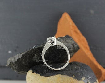 Buy Round Lab Diamond Engagement Ring IGI Certified for