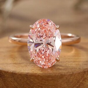 IGI Certified 3ct Oval Lab Diamond Engagement Ring in Solid Gold Luxury