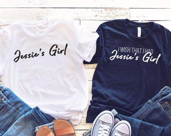 Jessies Girl, Matching Couple Shirts, Boyfriend Girlfriend Shirts, Gift for Couple, His and Her Shirts, Hubby Wifey Shirts, Funny Couples