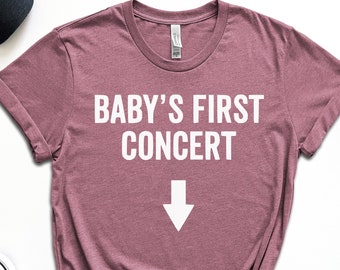 Baby's First Concert, Cute Mother Shirt, Cute Mom Shirt, Pregnancy Announcement, Pregnancy Gift, Baby Reveal, New Mom, Baby Concert Shirt