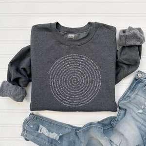 Any Song Lyrics Personalized Sweatshirt, Custom Song Lyrics T-shirt, Favorite Song Gifts, Personalized Song, Custom Printing, Music Teacher