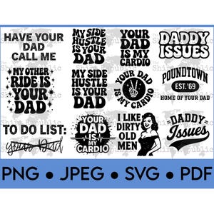 Tell Your Dad, Hotwife SVG, May Get Wet, Adult Humor, Dirty Humor, Offensive Womens, Funny Digital, Gag Gift PNG, Curse Word, Funny Quote