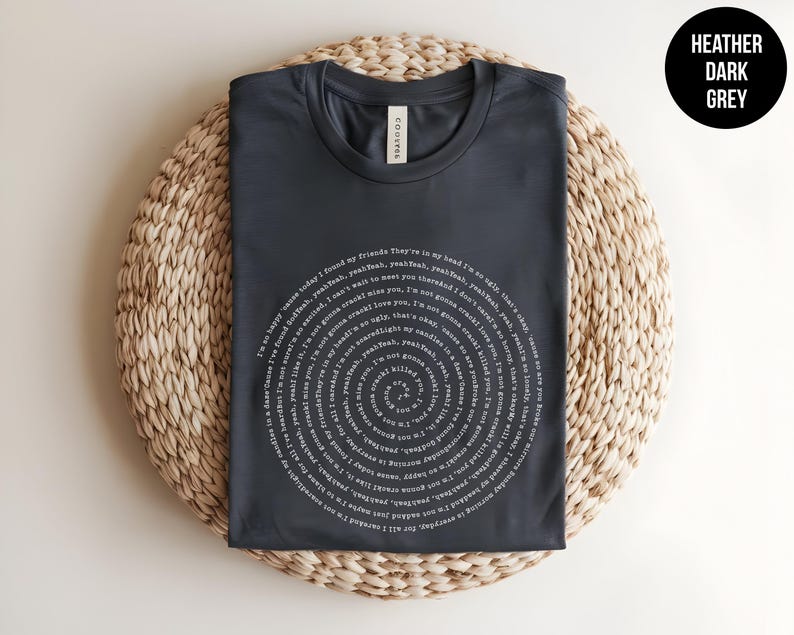 Camiseta personalizada con la letra de cualquier canción, camiseta personalizada con la letra de una canción, regalos de canciones favoritas, canción personalizada, impresión personalizada, camiseta de profesor de música imagen 8