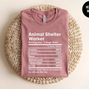 Animal Shelter Worker, Animal Lover Gift, Dog Shelter, Dog Pound, Animal Rescue, Dog Adoption Shirt, Adopt Dont Shop, Pet Rescue, Vet Tech image 6