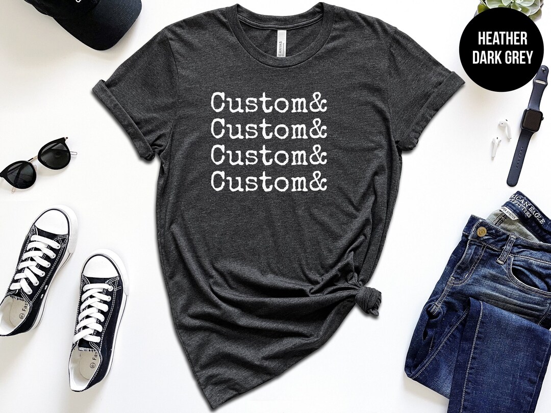 Custom Name List Shirt Personalized Tshirt Custom Shirt Character 
