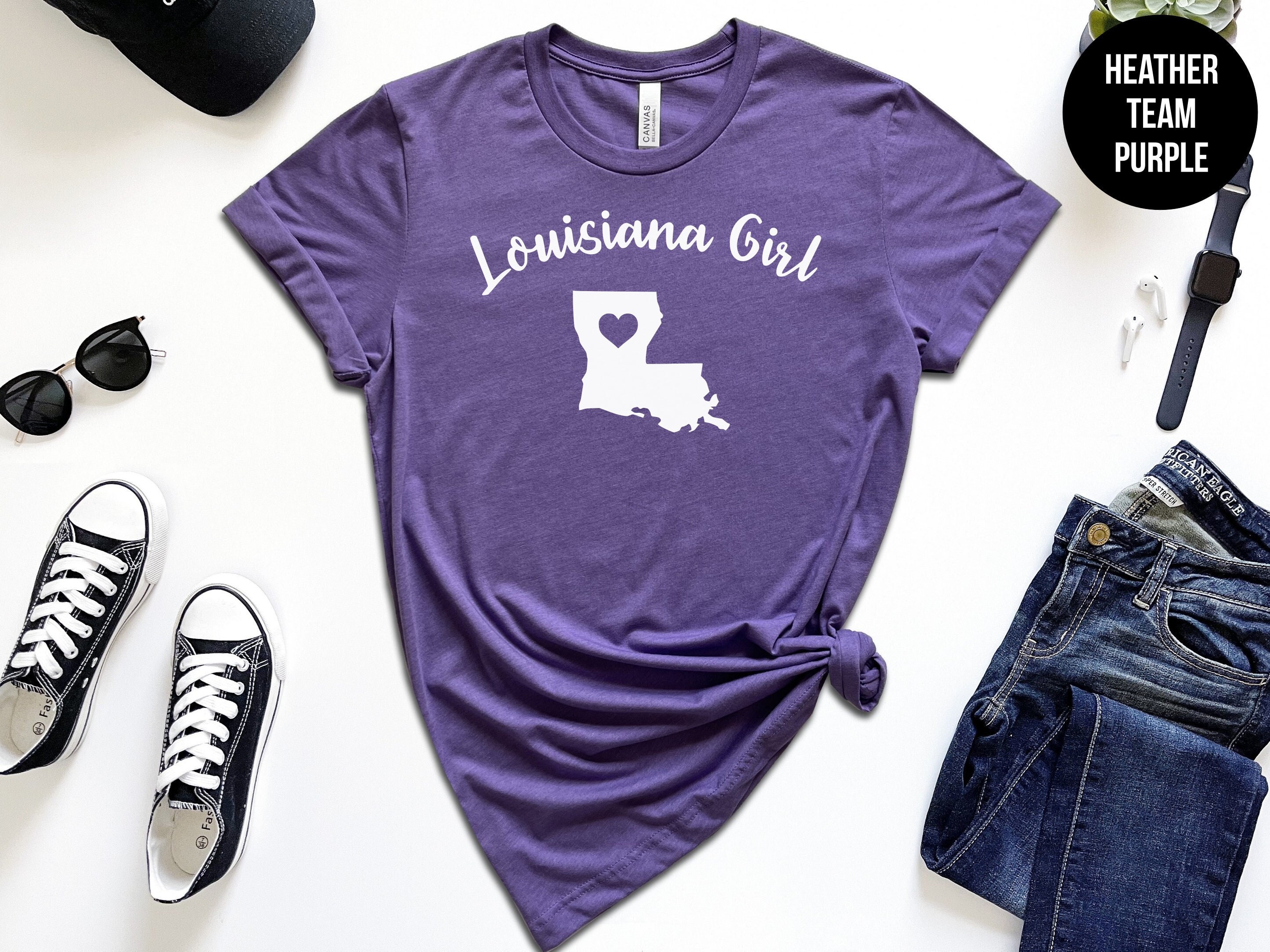 DimDom Love Louisiana State Sketch USA Art Design Women's T-Shirt