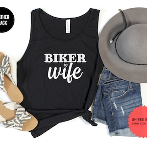 Bikers Wife, Tattooed Girl, Motorcycle Shirts for Women, Biker Wife Tank, Biker Chick, Biker Girl, Biker Woman, Cool Biker, Lets Ride Tee