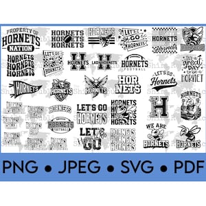 High School, Hornet Custom, Hornet Mascot, Hornet Volleyball, Hornet SVG, Hornet Football PNG, Custom Hornet, Hornet Cheer,Hornet Basketball