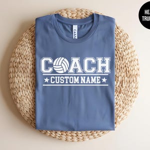 Custom Volleyball Coach, Volleyball Team, Best Coach Tee, Volleyball Lover Gift, Coach Name, Personalized Volleyball Tshirt, Coach Shirt