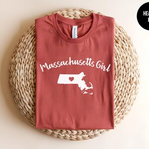 Massachusetts Girl, Massachusetts State, Cute Massachusetts Gift, Cape Cod, Boston Girl, New England, Bay State, East Coast Shirt, MA State