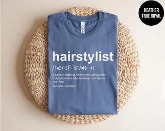 Hairstylist Definition, Funny Hair Stylist, Hair Dresser Tee, Hair Professional, Gift for Hairdresser, Hair Therapist, Cosmetology Shirt
