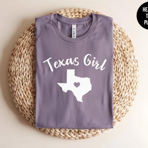 Texas Girl Shirt, Lone Star State Graphic Tee, Southern Rodeo Apparel image 8